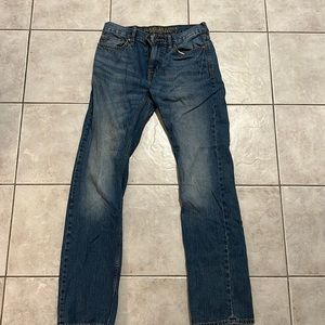 AMERICAN EAGLE Mens Blue Straight Leg Jeans